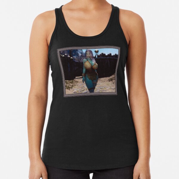 Buxom Wench Salla Naked Big Boobs Girls Nsfw Racerback Tank Top By Kozukehajime Redbubble 0793