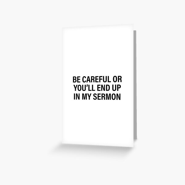 Funny pastor gifts Greeting Card