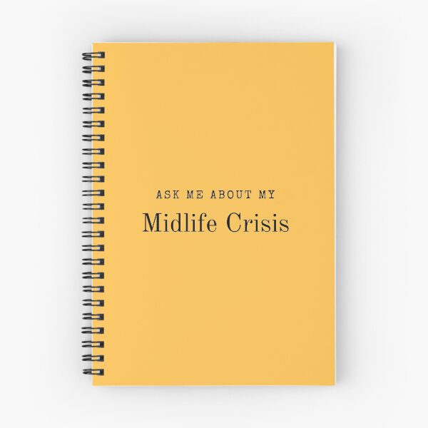 Aperçu de l'œuvre Interrogez-moi sur ma police de machine à écrire Midlife Crisis créée et vendue par SortaFire.