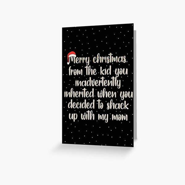 SOUSYOKYO Bonus Mom Christmas Card Gifts, Step Mom Gift Ideas, Thank You  Wallet Card for Stepmom from Daughter, I Love My Bonus Mother Wedding Day