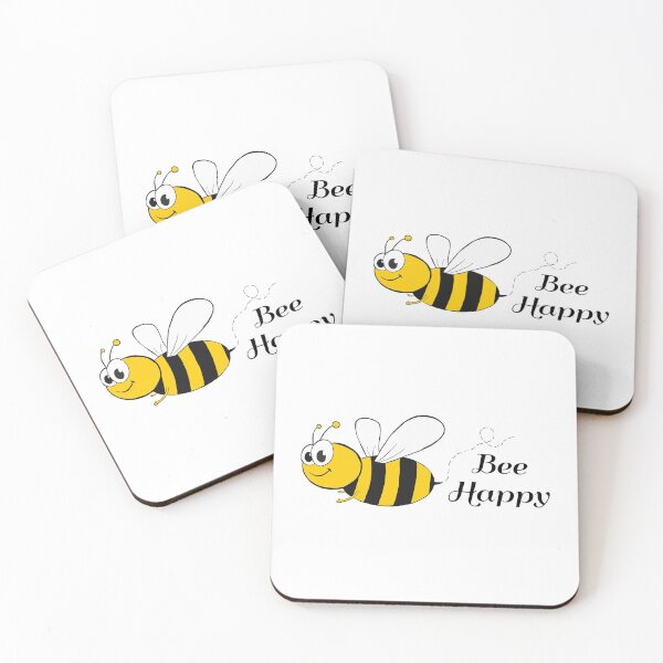 Item preview, Bee Happy Sticker designed and sold by rarose23.