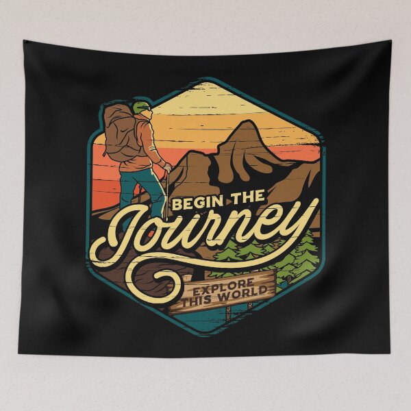 Item preview, Vintage Begin The Journey Explore This World designed and sold by Vector Scout Lab.