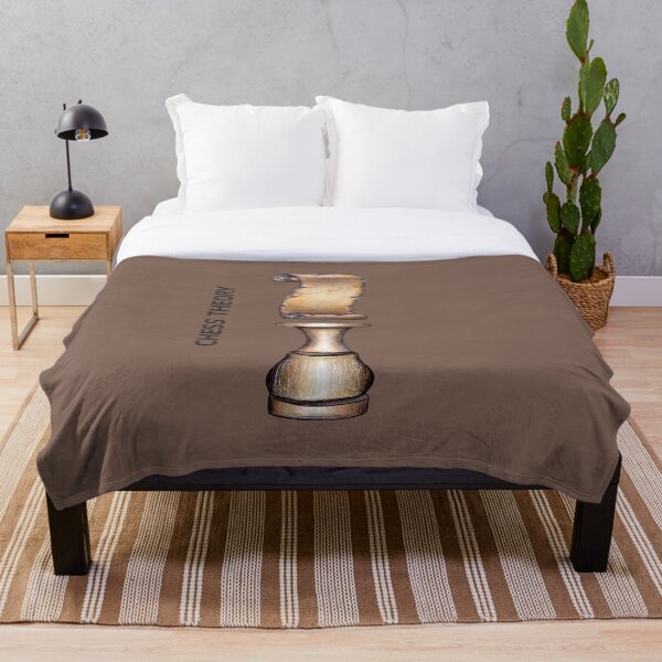 CHESS THEORY by FrankenDuo echidna brown Throw Blanket