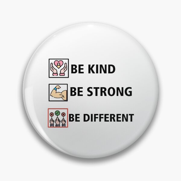 Item preview, Be kind be strong be different  designed and sold by Designhub14.