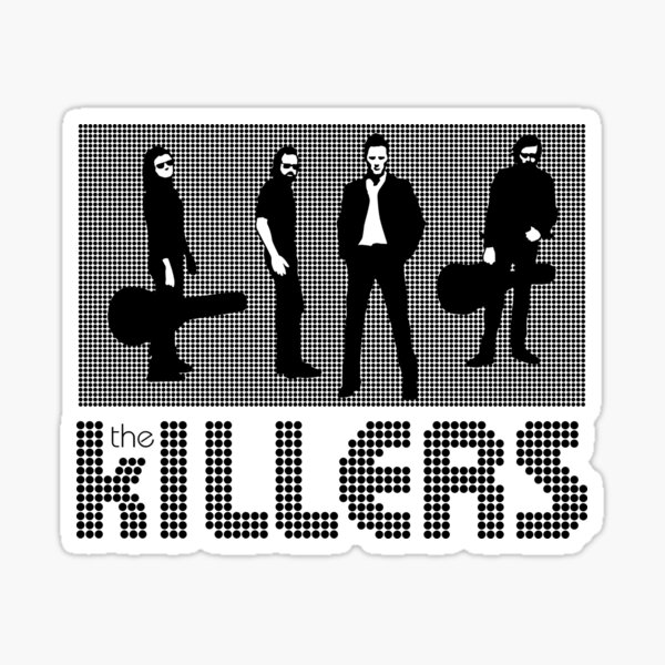 The Killers white Sticker
