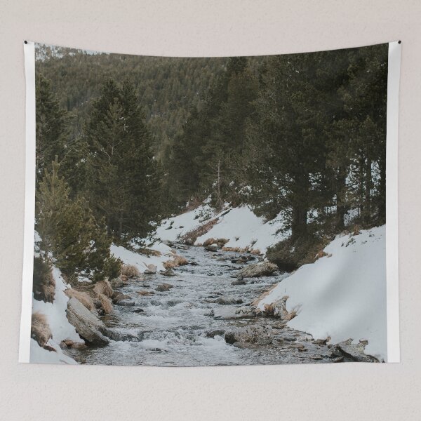 Item preview, Snowy Mountains Creek designed and sold by hellotwiggs.