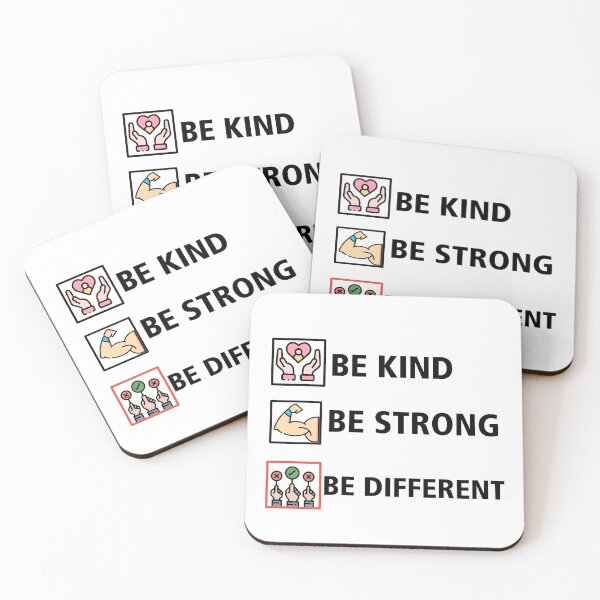 Item preview, Be kind be strong be different  designed and sold by Designhub14.