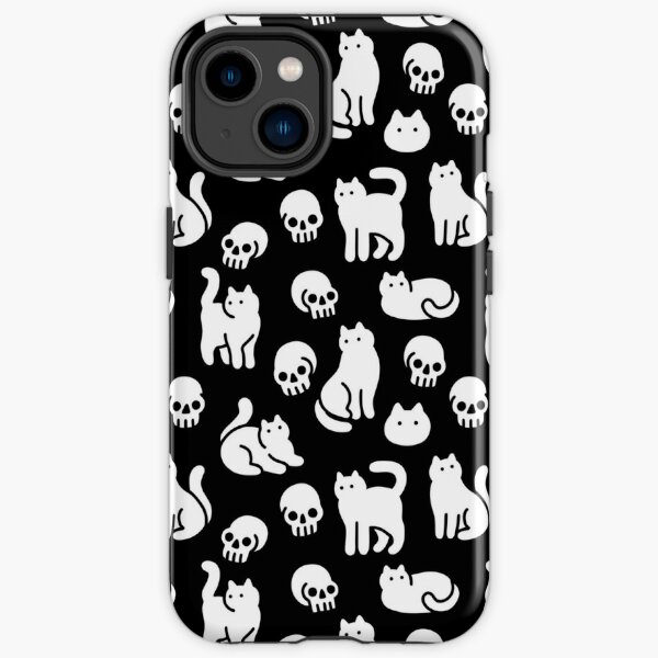 Cats and Skulls Pattern iPhone Tough Case
