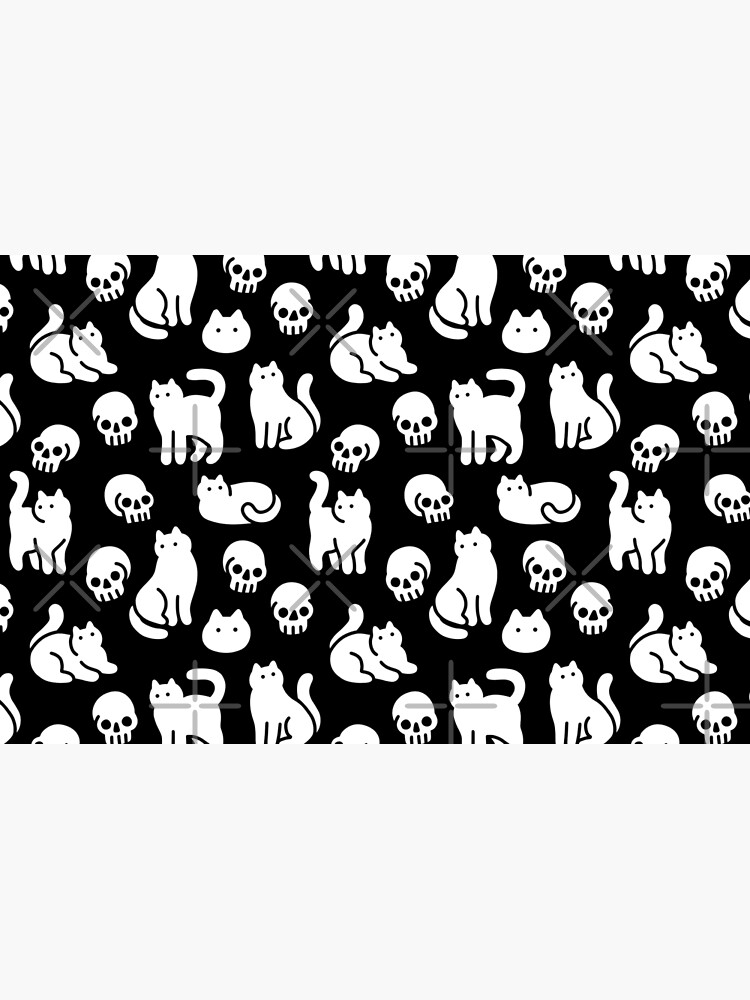 Cats and Skulls Pattern by obinsun