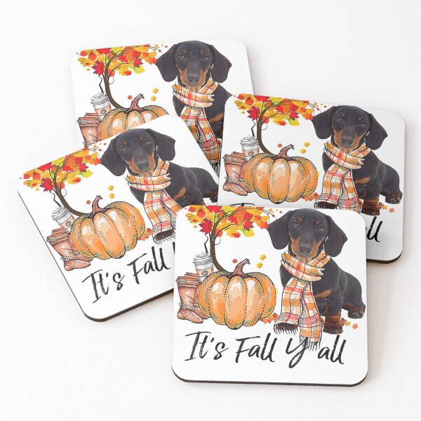 Item preview, It's Fall Y'all Dachshund Dog Halloween designed and sold by Cecil-Blackwell.