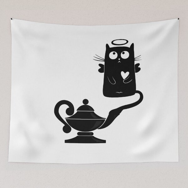 Item preview, genie cat designed and sold by Rajpramanik.
