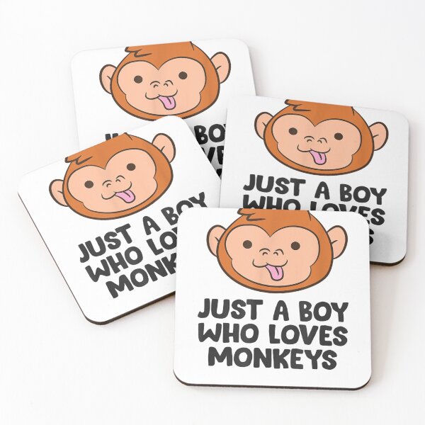 Item preview, Just a Boy Who Loves Monkeys designed and sold by Cecil-Blackwell.