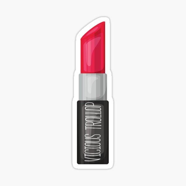 Vista previa del artículo con la obra «Lápiz labial Vicious Trollop», diseñado y vendido por Sunny Collections.