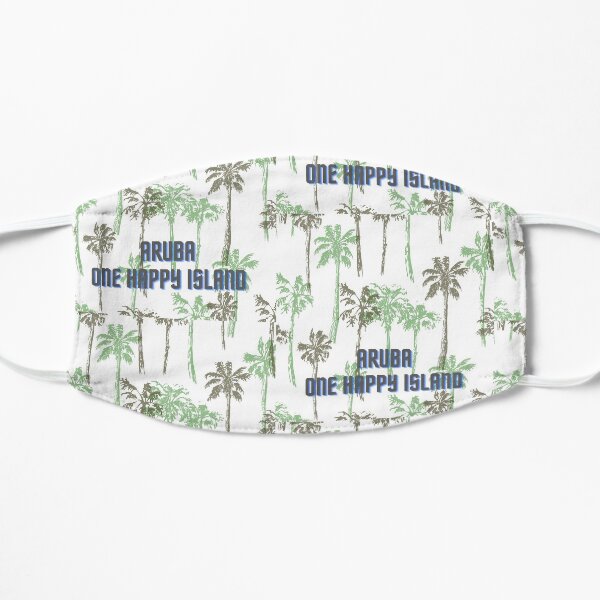 Aruba, one happy Island Flat Mask