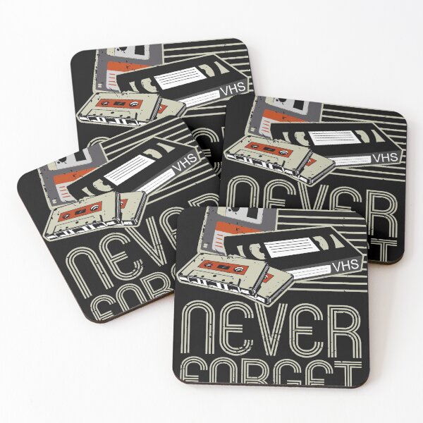 Item preview, Never forget VHS, Floppy Disc and Cassette Tapes gifts print designed and sold by Lisbob.