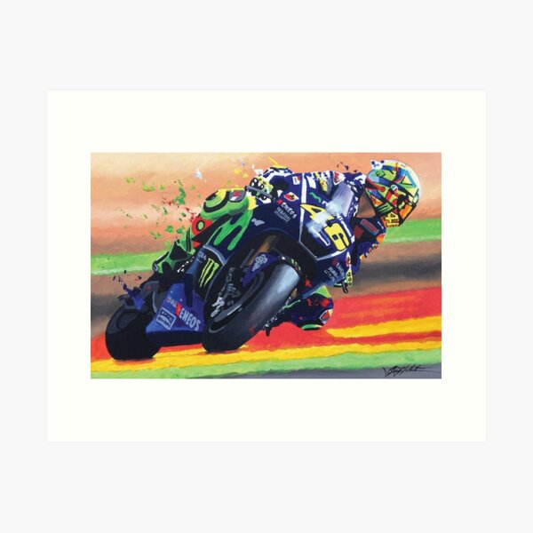 VALENTINO ROSSI MARQUEZ LORENZO CANVAS PRINT POSTER PHOTO 2016 MOTOGP WALL ART 