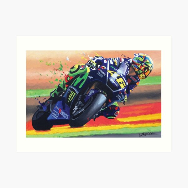 VALENTINO ROSSI Art Print