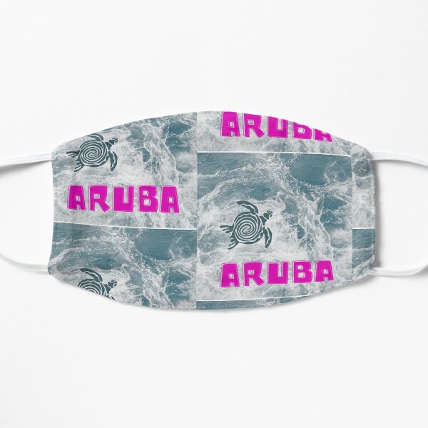 Aruba, one happy Island Flat Mask