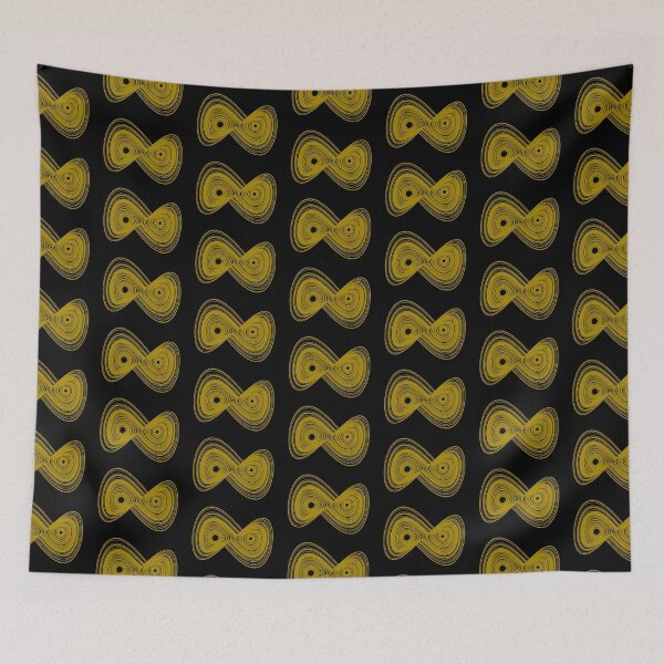 Item preview, Chaotic strange attractor design - gold designed and sold by rahilvalani.
