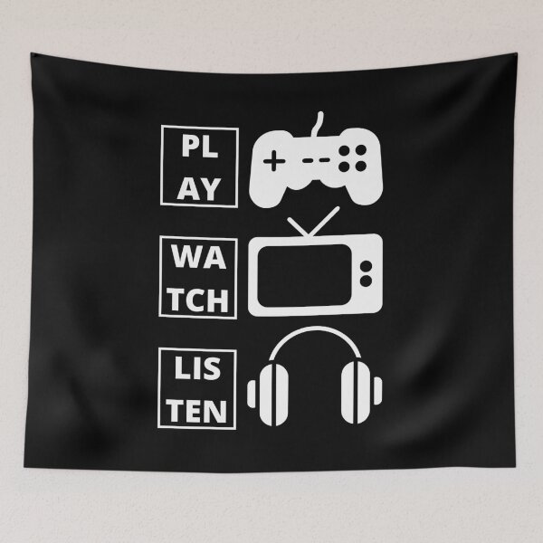 Item preview, Play.Watch.Listen designed and sold by Nxt-Lvl-Awesome.
