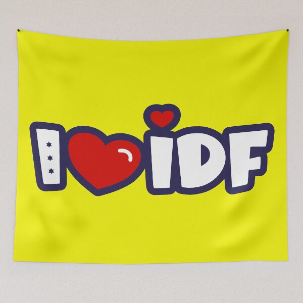 Item preview, I Heart IDF designed and sold by MeLoveIsrael.