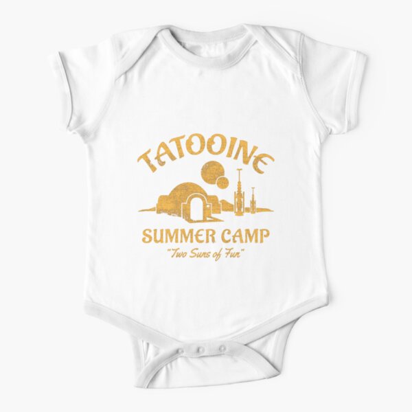 Tatooine Summer Camp Short Sleeve Baby One-Piece