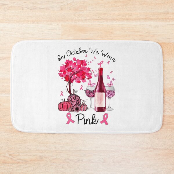 Item preview, In October We Wear Pink Pumpkin Wine Breast Cancer Awareness designed and sold by Alex Cuttell.