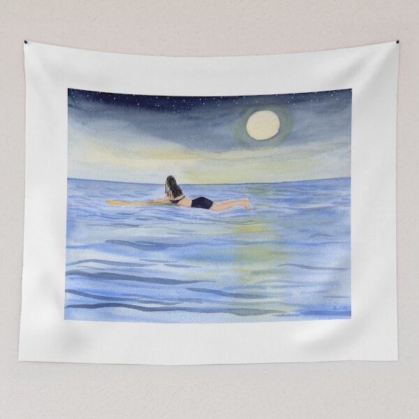Item preview, Moonlight Surfing designed and sold by Sandra Connelly.