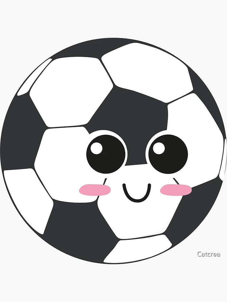 Kawaii Clipart Sport - Kawaii Soccer Ball Drawing, HD Png Download ,  Transparent Png Image - PNGitem