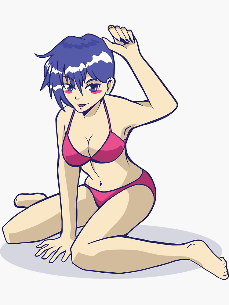 Sexy Anime Girl Bikini Sticker For Sale By Salamancacl Redbubble