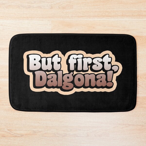 Item preview, But First, Dalgona (Funny Coffee Quote - Vintage Retro Coffee Design) designed and sold by SassyClassyMe.