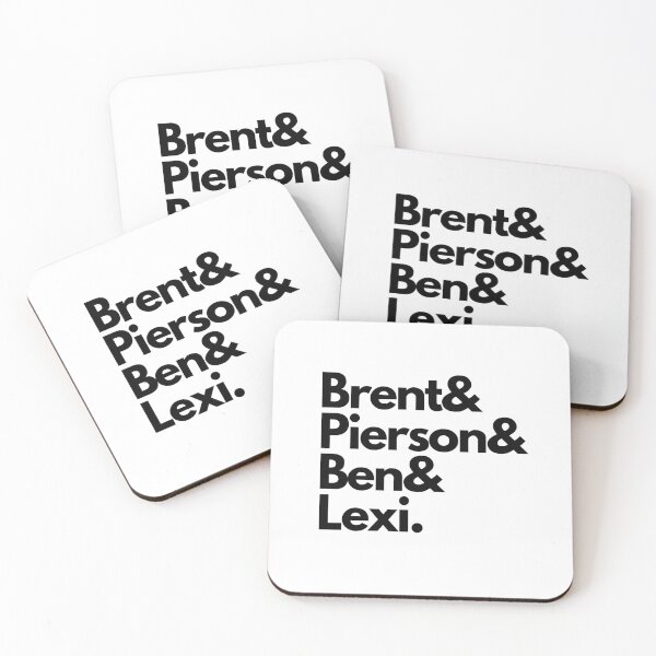 Item preview,  Brent& Pierson& Ben& Lexi- Black Font designed and sold by Vaishnavi Deo.