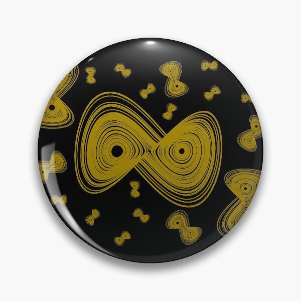 Artikelvorschau, Chaotisch seltsames Attraktor-Design zufällig - gold entworfen und verkauft von rahilvalani.