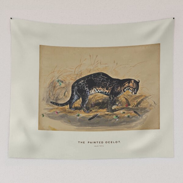 Item preview, Zoological sketches by Joseph Wolf 1861 to 1867 005 The Painted Ocelot designed and sold by WetdryvacRB01.