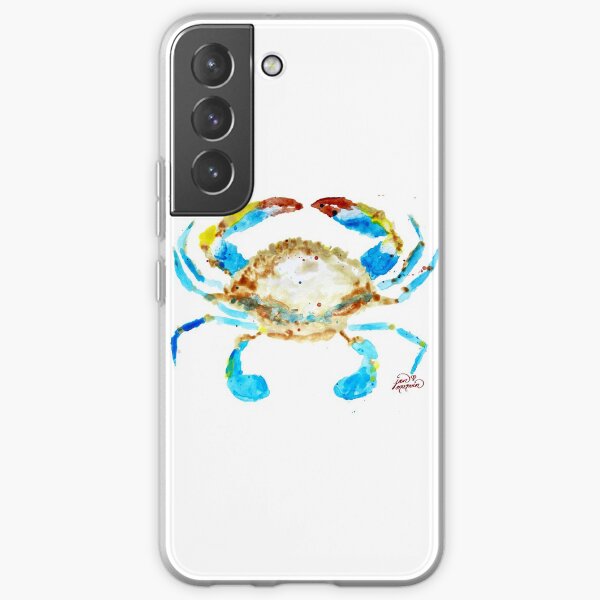 Blue Crab without splats by Jan Marvin Samsung Galaxy Soft Case