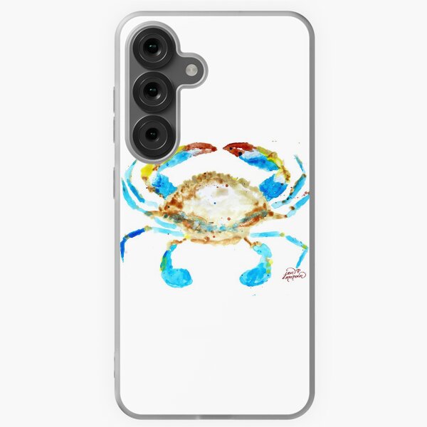 Blue Crab without splats by Jan Marvin Samsung Galaxy Soft Case