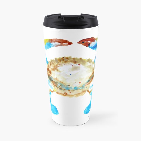 Blue Crab without splats by Jan Marvin Travel Mug