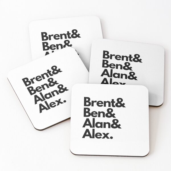 Item preview, Brent& Ben& Alan& Alex- Black Font designed and sold by Vaishnavi Deo.