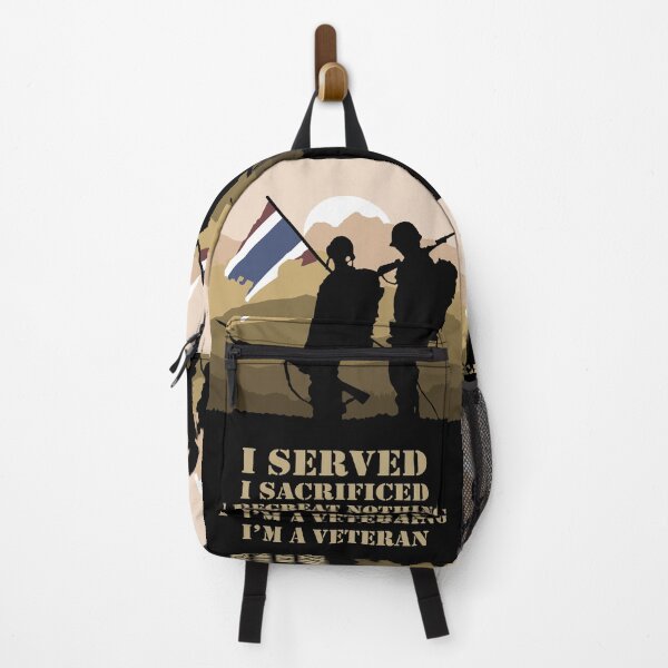 Item preview, I Served I Sacrificed I Regreat Nothing I'm A Veteran designed and sold by KewaleeTee.