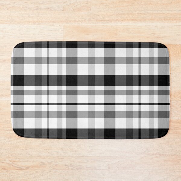 Item preview, Buffalo Twill Plaid Black Grey White Stripe Pattern designed and sold by Hanlar.