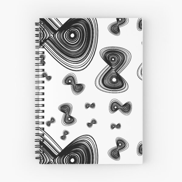 Item preview, Chaotic strange attractor design random - black designed and sold by rahilvalani.