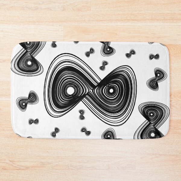 Item preview, Chaotic strange attractor design random - black designed and sold by rahilvalani.