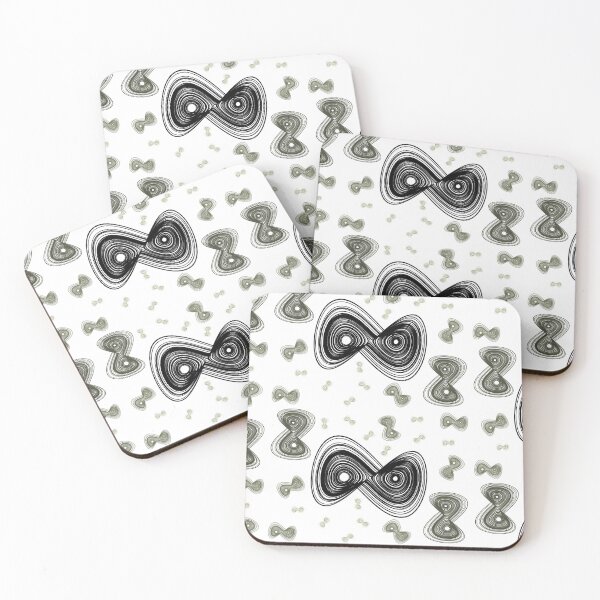 Item preview, Chaotic strange attractor design random - grey designed and sold by rahilvalani.