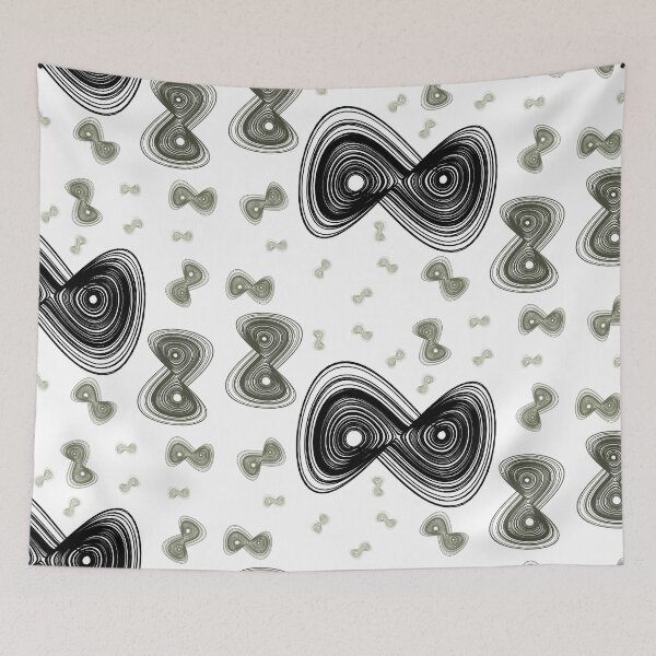 Item preview, Chaotic strange attractor design random - grey designed and sold by rahilvalani.