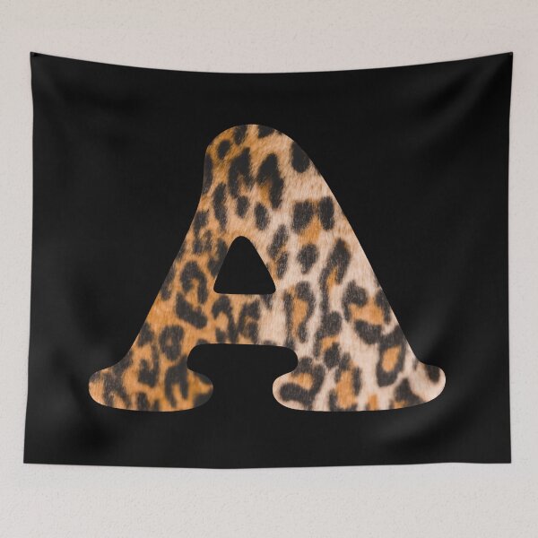 Item preview, Letter A leopard print designed and sold by ColorsHappiness.