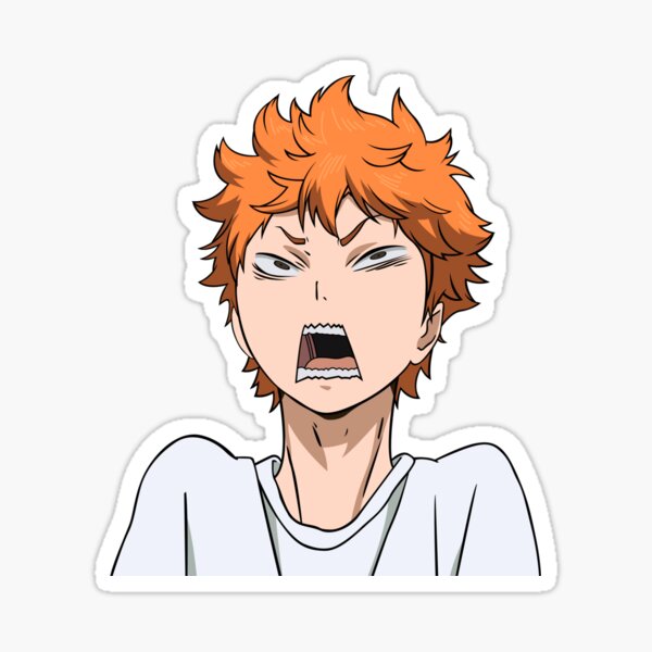 Anime Orange Hair Stickers Redbubble