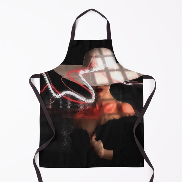 Item preview, Mysterious Lady Sue with a decorative hat and red lipstick designed and sold by harietteh.