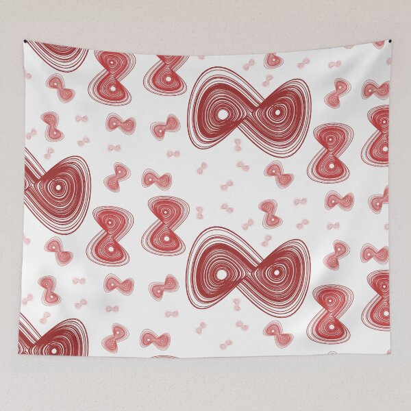 Item preview, Chaotic strange attractor design random - red to pink designed and sold by rahilvalani.