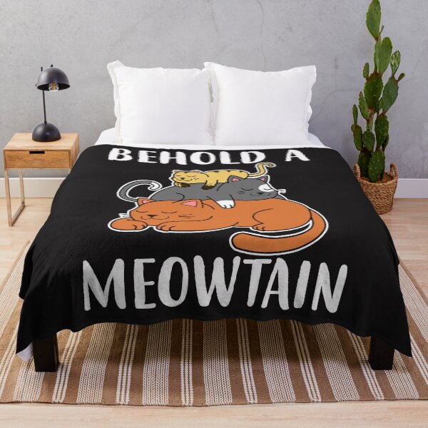 Item preview, Funny Gift Behold A Meowtain Cat Mountain Funny Cats Gift for Men Women on Birthday designed and sold by iamspiner.