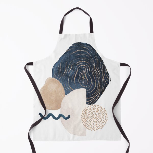 Aperçu de l'œuvre Formes d'aquarelle en bleu marine 1 créée et vendue par galdesign.